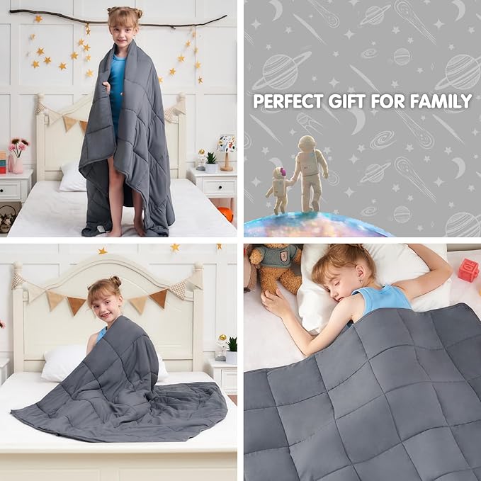 Weighted Blanket Kids 5lbs, Cooling Heavy Throw Blanket - Image 7