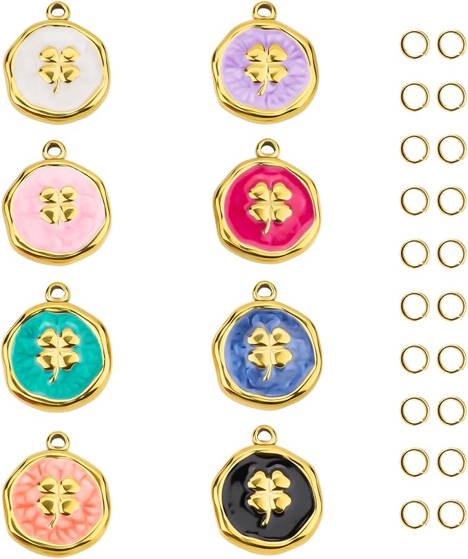 UMAOKANG 8 Mixed Color Enamel Charm by UMAOKANG