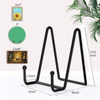 Decolore 5 Pack 4 inch Display Stands Black Iron Easel - Image 2