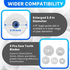 PVC Pipe Internal Cutter Set – 360° Rotating Cutter, adjustable depth gauge - Image 3