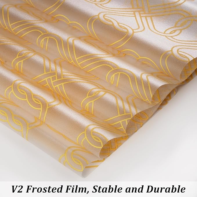 DKTIE Celtic Knot Seamless Pattern Full Privacy Window Film - Image 6