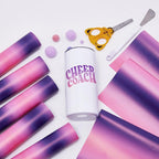 Tintnut Gradient Permanent Vinyl 8 Pcs12x10in Pink Purple Adhesive Vinyl | - Image 7