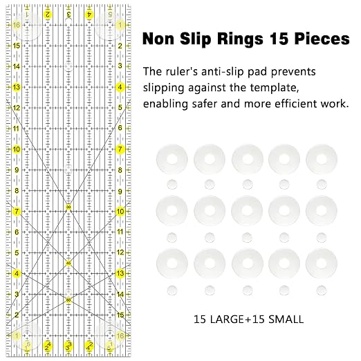 Sewing Ruler, 6“ * 17” Quilting Rulers, Acrylic Ruler, Cutting Ruler - Image 6