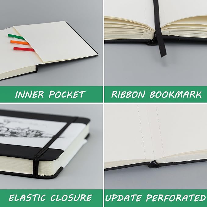Vanrtto Sketch Book, Square Mixed Media Sketchbook 4.5x4.5 in 2 Pack | - Image 5