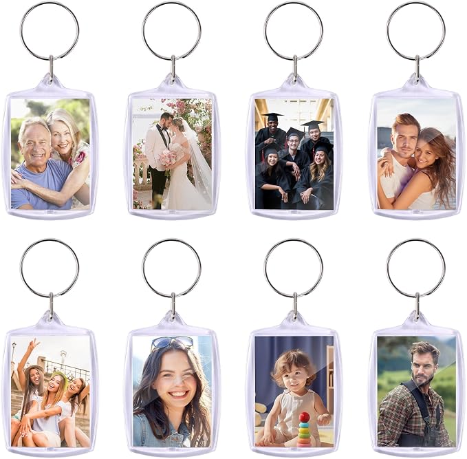 30pcs Pendant Picture Frame keychain, Make Your Own Personalized keychain Kit - Image 6