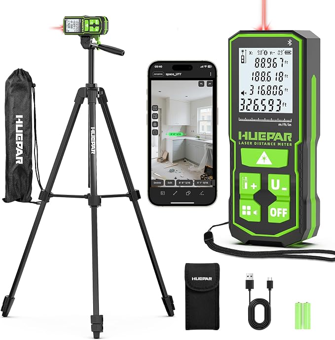 Laser Distance Measure 395 Feet by Huepar