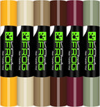 VINYL FROG HTV Vinyl Bundle 6 Pack 12"x3ft Heat Transfer Vinyl - Image 9