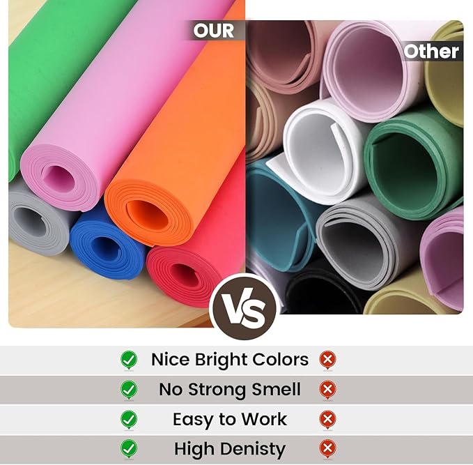 Do²ping Brown Eva Foam Sheets Roll, 3mm EVA Craft Foam 49''x13.5'' High Density - Image 5