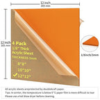 1/8 Thick 12 x 12 inch Acrylic Sheets - Image 2