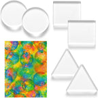 Ripeng 6 Pack Monoprinting Print Plates 3 Inch Small Gel Printing Plates by Ripeng