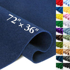 Navy Fabric Sheet 72" X 36", 1.4mm Thick Large Soft Durable Flexible Craft Felt by MITINU