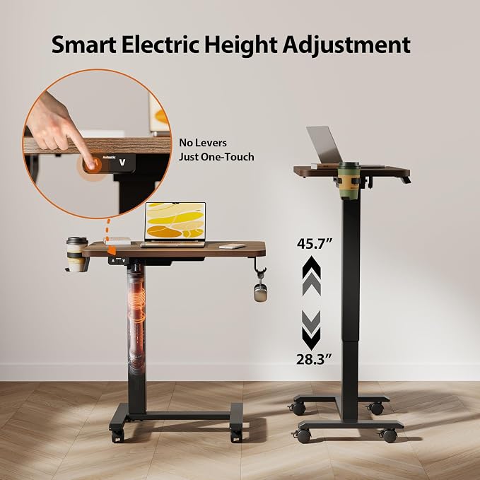 Agilestic Electric Standing Desk, 26 x 16 Inches Height Adjustable Desk - Image 3