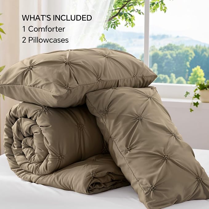 BEDELITE Light Brown Queen Comforter Set - Image 7