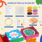yuegool 2PCS Punch Needle Decoration Kit, Easy DIY Punch Needle Embroidery Kit - Image 2