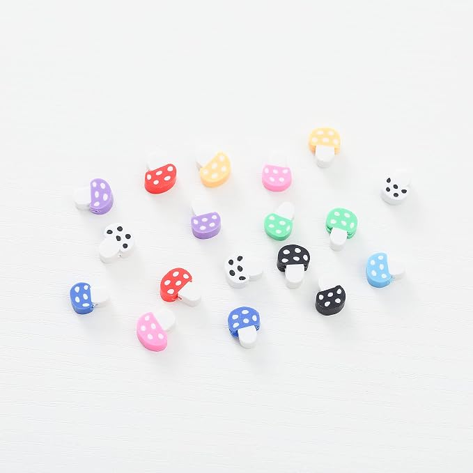100pcs Mixed Polymer Clay Spacer Beads - Image 3