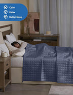 YnM Cooling Weighted Blanket for Adults, 25lbs Heavy Bed Throw for One Person - Image 3