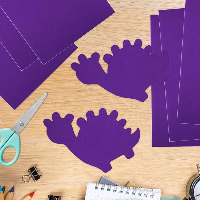 10PCS Purple Self Adhesive Felt Fabric Sheets Sticky Felt Sheets - Image 6