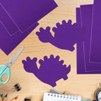10PCS Purple Self Adhesive Felt Fabric Sheets Sticky Felt Sheets - Image 6