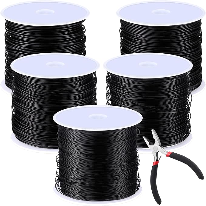 Funrous 5 Rolls 5 Size Jewelry Wire 18, 26 Gauge Copper Wire Kit Jewelry by Funrous