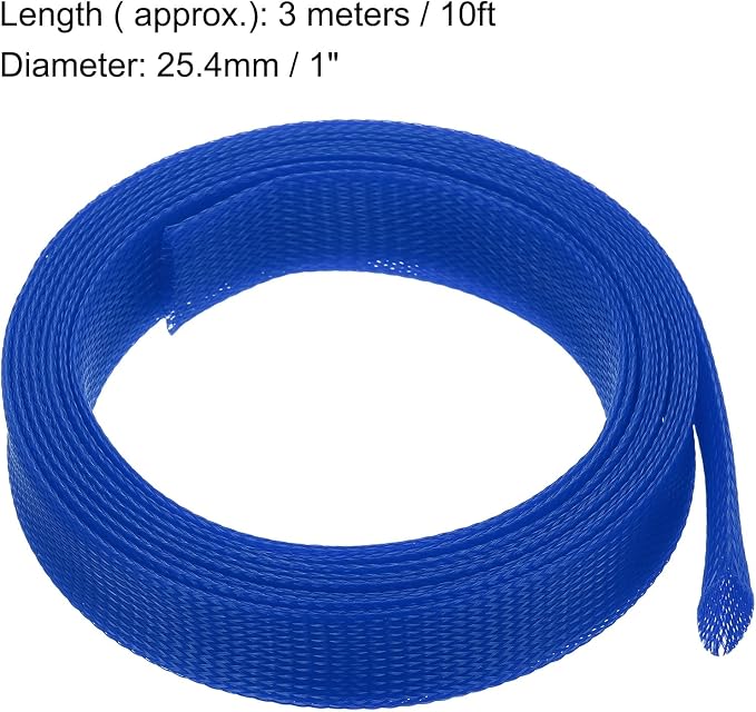 uxcell Expandable Sleeving, 1 9/16-inch 10ft Cable Sleeve - Image 3