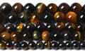 Yellow Blue Tiger Eye Beads Natural Stone Round Loose Beads Energy Gemstone by NaturalStoneBeads