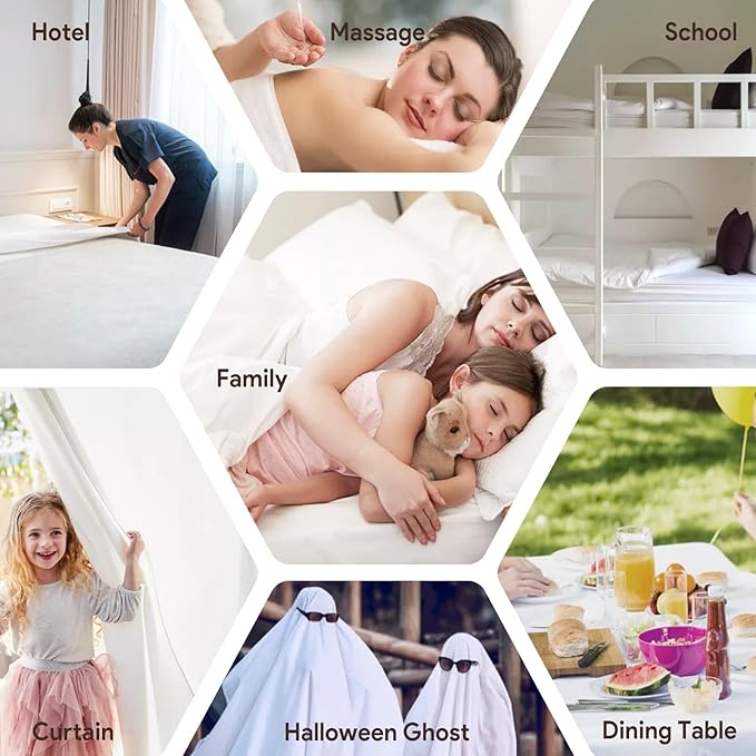 Maple&Stone King Flat Sheet 6 Pack, Premium Soft & Breathable, Brushed - Image 4