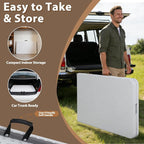 SUPER DEAL 8FT Folding Picnic Table - Image 5