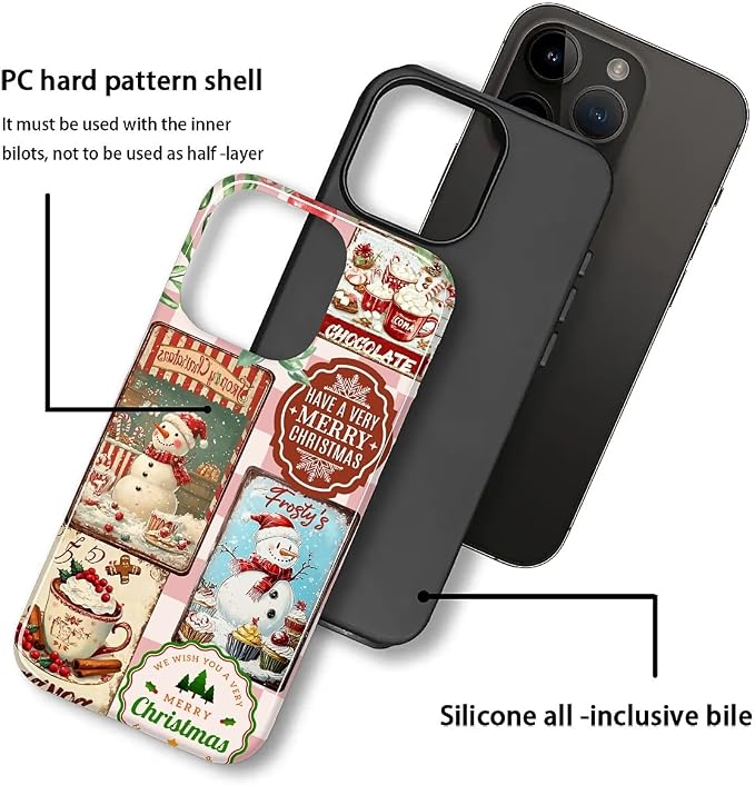 Case for iPhone 14 Plus, Scratch Resistant Hybrid Double Layer Hard - Image 2