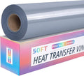 RENLITONG Silver Iron on Vinyl 12Inch by 50ft Roll Heat Transfer Vinyl by RENLITONG