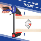 WORKPRO Bar Clamps for Woodworking, 6-Inch and 12-Inch Wood Clamps Set - Image 2