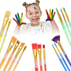 15Pcs Paint Brushes Value Pack, Includes 15 Different Types of Brushes - Image 5