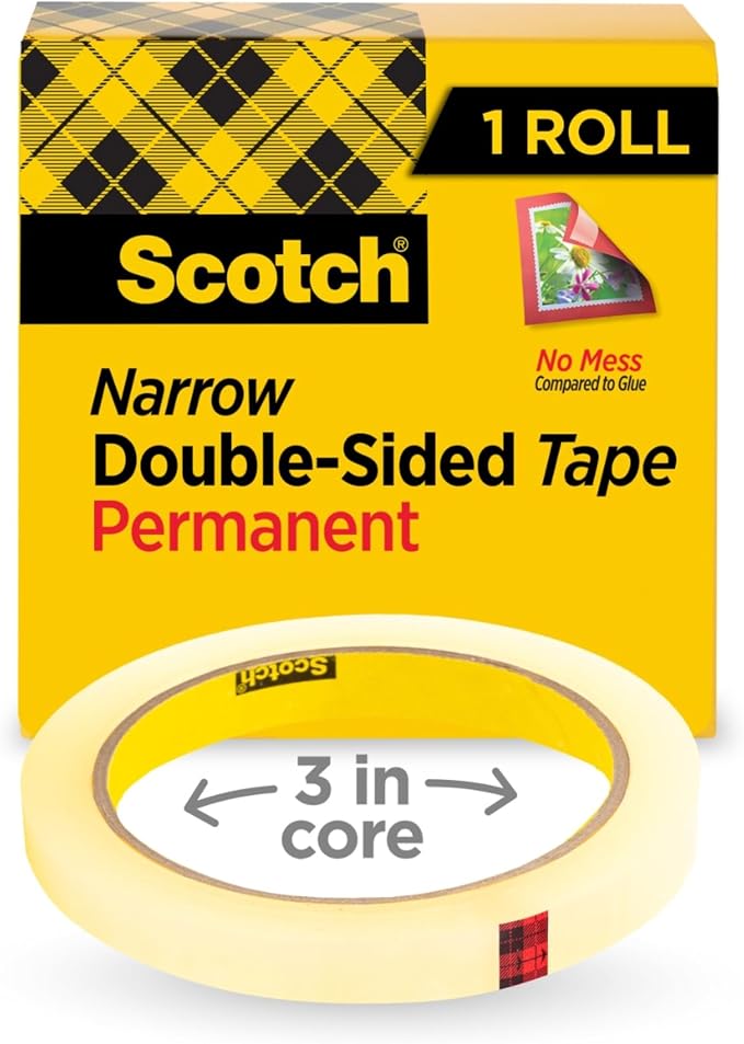 Double Sided Office Tape, 1/2" x 36 yards by Unknown