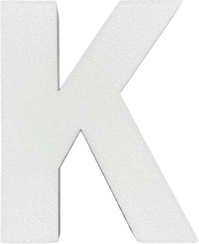 12 Inch Smooth Foam Letters by Crafts+Central