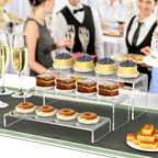 HIIMIEI Acrylic Display Riser, Thickened to 5mm Clear Rectangular Display Shelf - Image 2