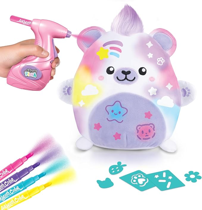 Canal Toys Airbrush Plush Kawaii Squish Bear: Includes Plush Bear, Airbrush Set - Image 6