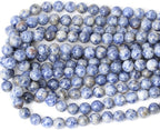 35PCS 10mm Natural Blue White Sodalite Gemstone Round Loose Beads - Image 3