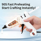 60/120W Full Size Hot Glue Gun Kit, Dual Power Glue Gun - Image 3