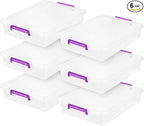 IRIS USA 6 Qt. Plastic Craft Storage Container Bins by IRISUSA