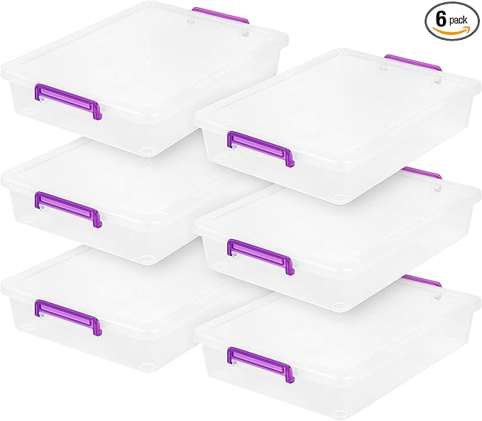 IRIS USA 6 Qt. Plastic Craft Storage Container Bins by IRISUSA