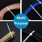 1000pcs Small White Zip Ties 4 Inch, Mini Cable Ties Tiny Zipties 4 In Micro - Image 3