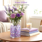 DomeStar 150PCS Purple Fake Ice, Fake Diamonds Sparkling Plastic Gems Vase - Image 3
