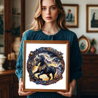 Wooden Puzzles Adults, Elegant Horse Wooden Puzzles 100 Pieces, Unique Animal - Image 4