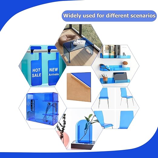 2 Pack 16'' x 20'' Translucent Blue Acrylic Sheet, 3mm Thick Acrylic Plastic - Image 6