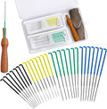 FTEVEN Felting Needles, Wooden Handle, Finger Cots Felting Supplies by FTEVEN