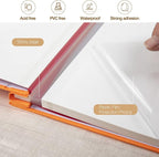 potricher Large Photo Album Self Adhesive 4x6 5x7 8x10 Pictures Linen Cover 40 - Image 4