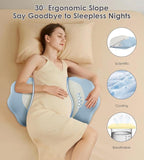 Memory Foam Maternity Pillow for Sleeping, Pregnancy Pillows Support for Back - Image 6