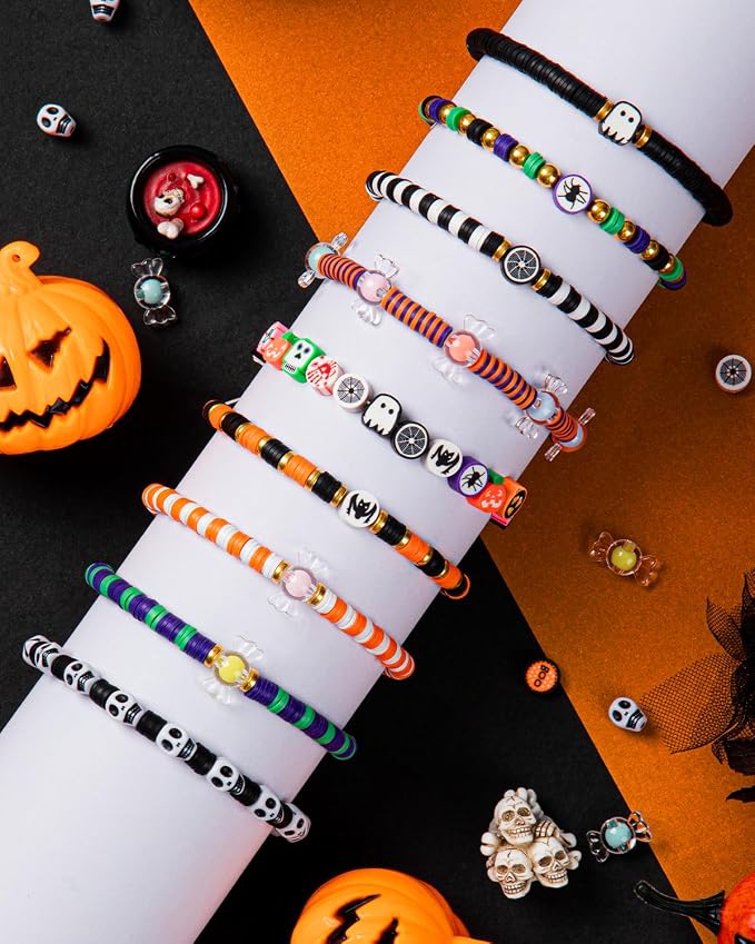 Taybonds Halloween Clay Beads Friendship Bracelet Making Kit - Image 3