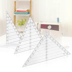 Watersay 3 Pcs 30° 45° 60° Quilting Rulers Triangle 10 Inches Templates Acrylic by Unknown