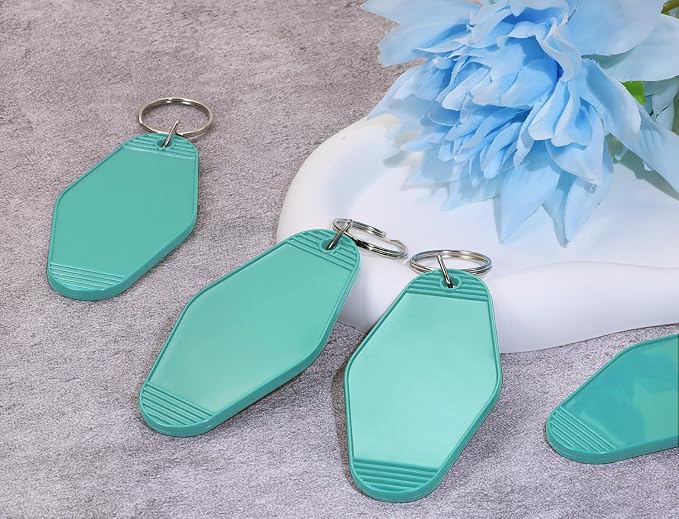 8PCS Motel Keychain Blank Hotel Key Tags Holder - Image 3