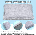 IMZAY Needle Felting Kit, Wool Roving 40 Colors Set, Needle Felting Starter Kit - Image 4